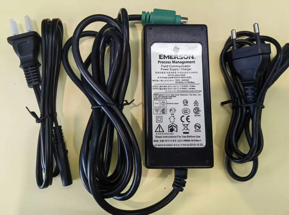 EMERSON Rosemount 475 HART Communicator Charger Power Supply 00475-0003-0022