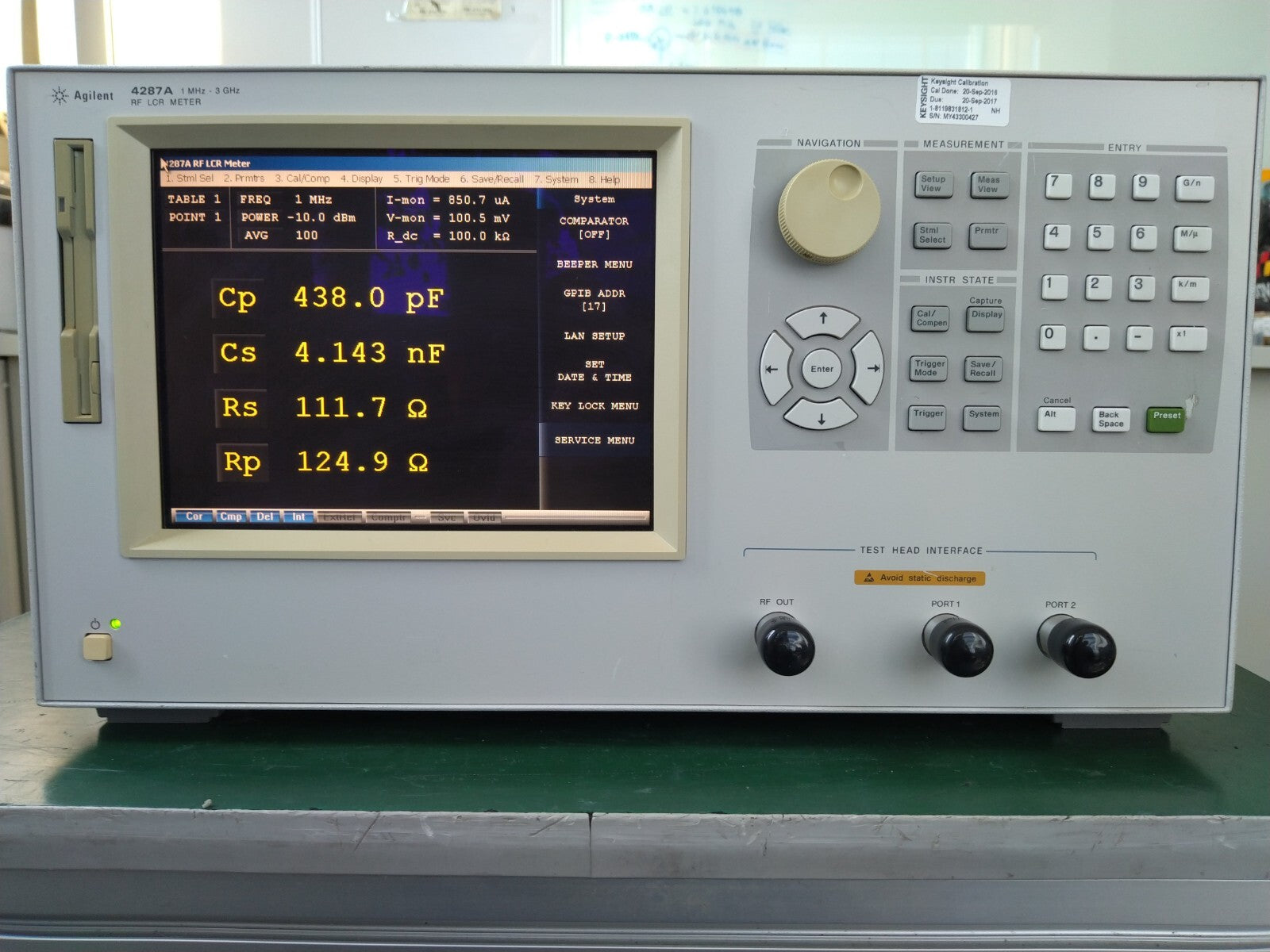 Agilent 4287A RF LCR Meter 1 MHz - 3 GHz