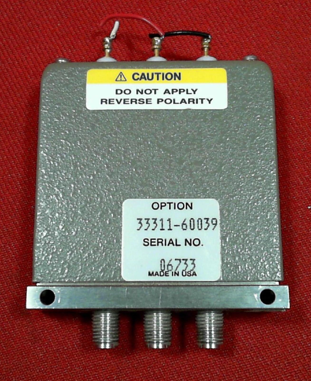 HP Agilent Keysight 33311-60039 Switch pt SMA 24V