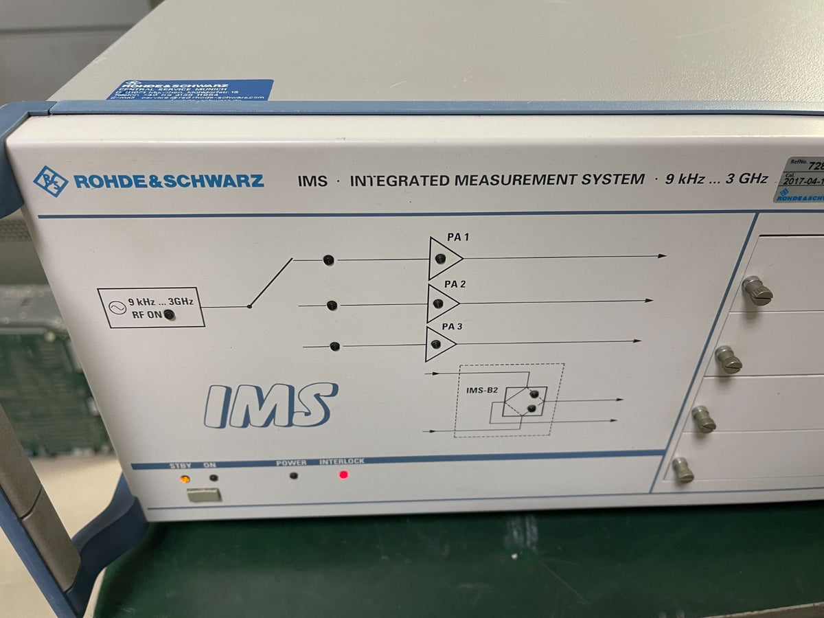 Rohde & Schwarz IMS Integrated Measurement System 9kHz-3GHz , Interlock key _002 - XG eqpt