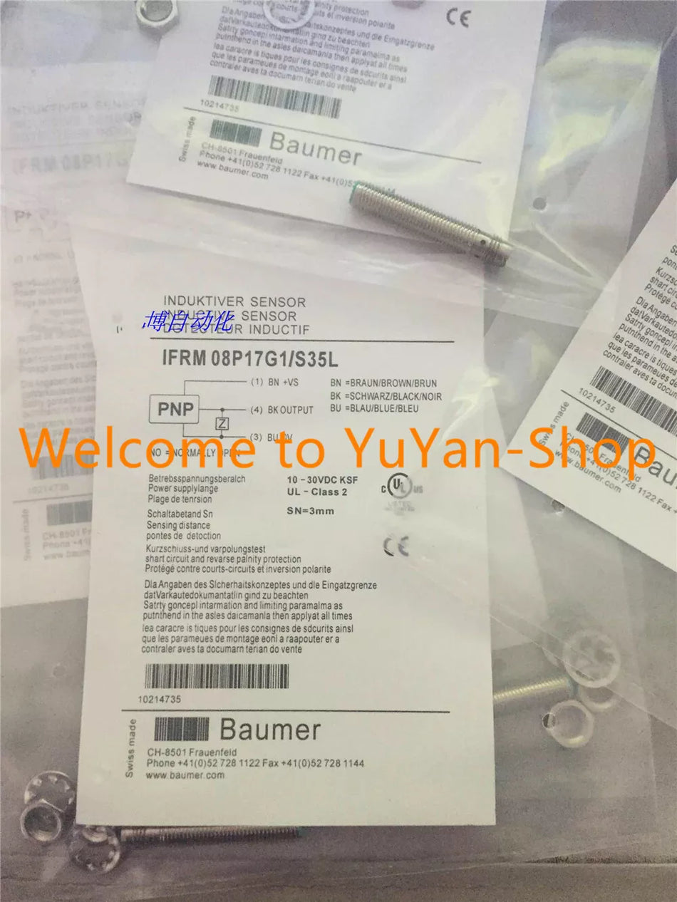 1PC NEW FOR BAUMER ELECTRIC IFRM 08P17G1/S35L Proximity Sensor