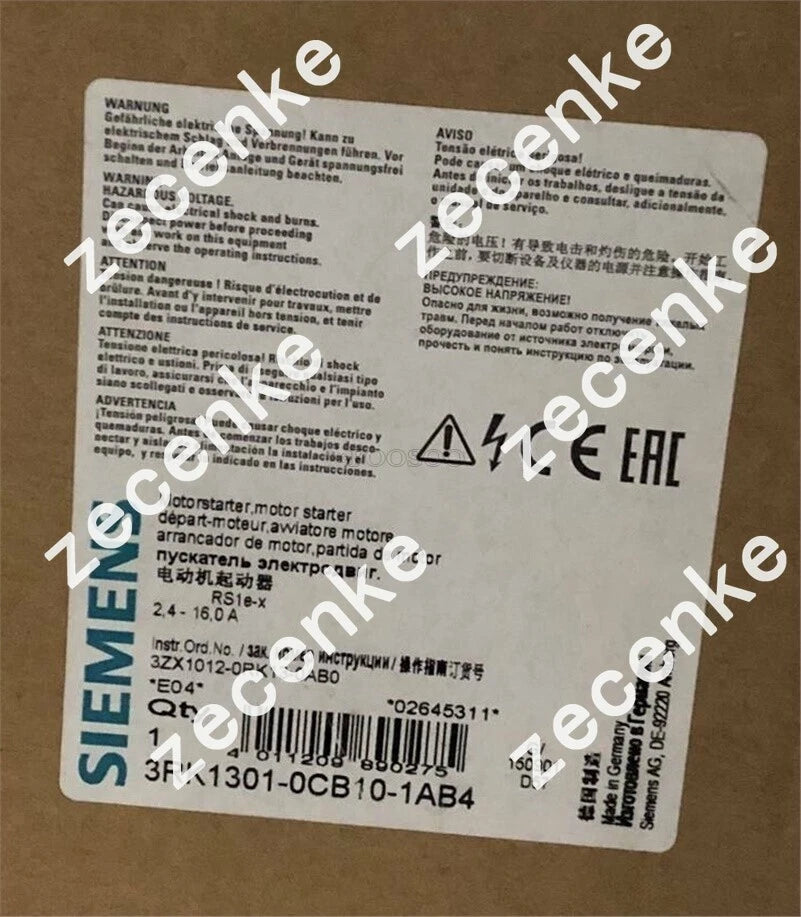 Siemens Motor Starter 3RK1301-0CB10-1AB4