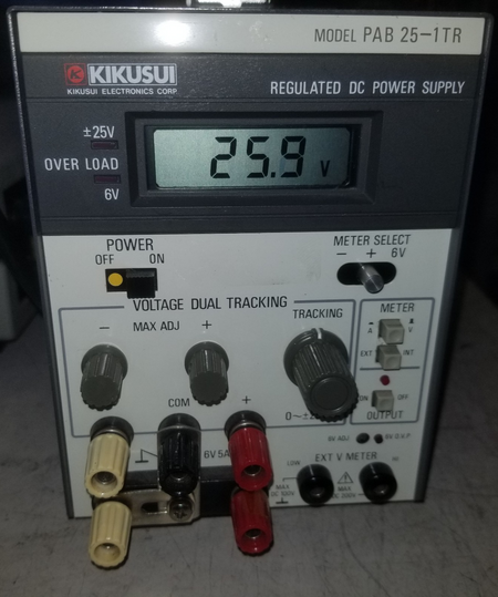 Lab Power Supply 2x25V 6V Triple Output