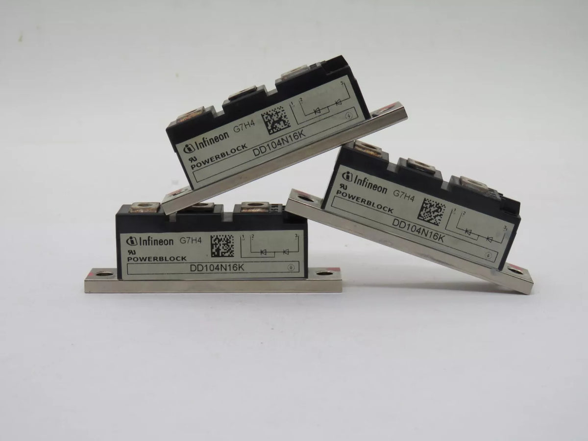 Set of 3 Infineon DD104N16K Diode Module 1 Pair Series 1.6KV 104A
