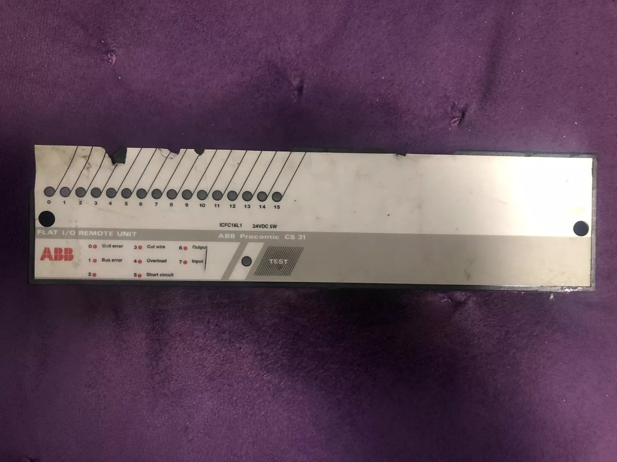 ABB Procontic CS 31 FLAT I/0 Remote Unit ICFC16L1