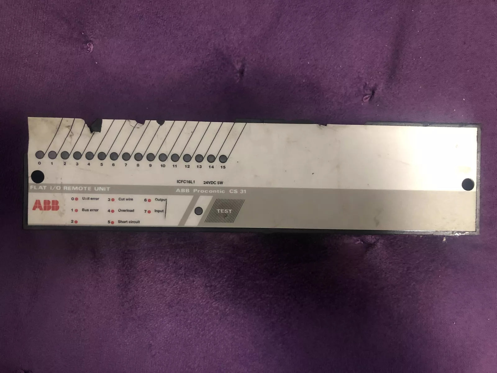 ABB Procontic CS 31 FLAT I/0 Remote Unit ICFC16L1