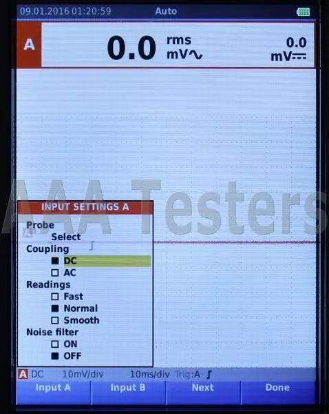 Fluke 123B Industrial ScopeMeter Dual-Input 20MHz HandHeld Oscilloscope - XG eqpt