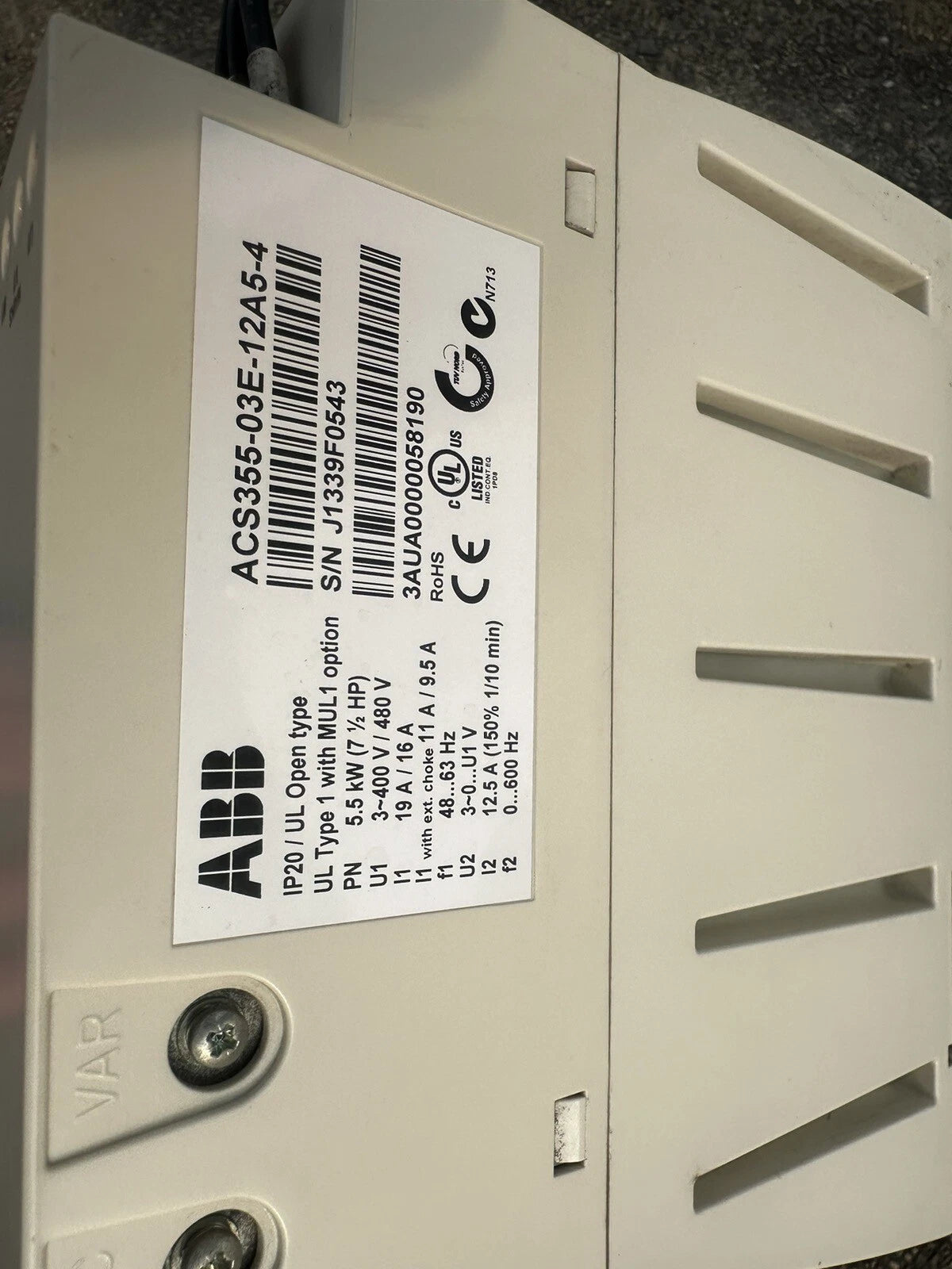 ABB ACS355-03E-12A5-4 Drive: Compact and Efficient Motor Control Solution