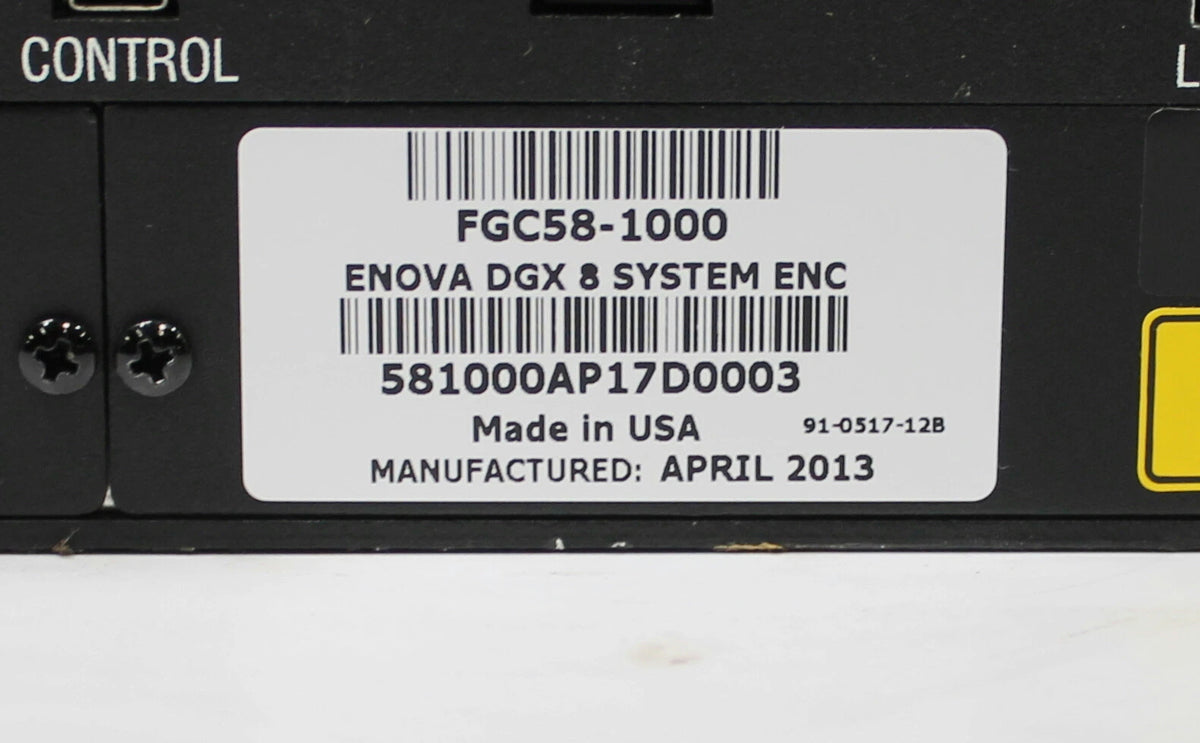 AMX FGC58-1000 ENOVA DGX 8 SYSTEM ENC Video Matrix Switcher