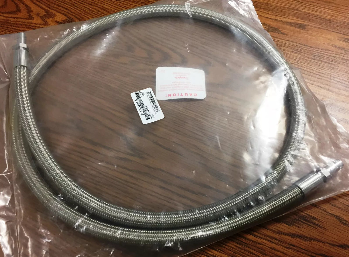 Swagelok SS-XT8TA8TA8-72 Smooth Bore PTFE Hose 0.50T x 72” L SS Braided-XT Seri