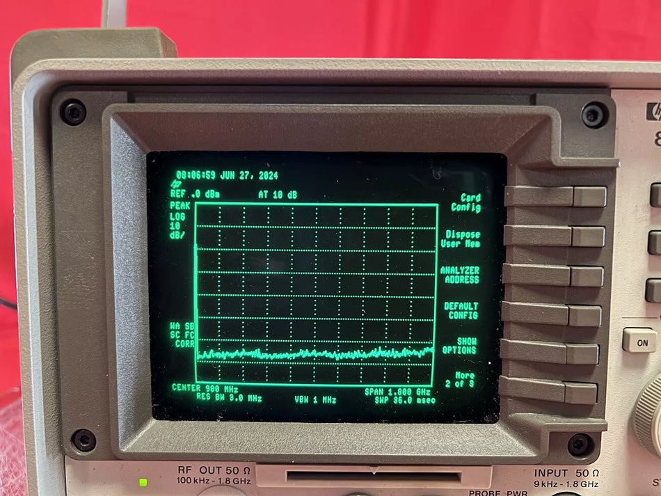 Agilent/Keysight 8591E Spectrum Analyzer, 9kHz to 1.8GHz, SN 3325A01817 AS-IS