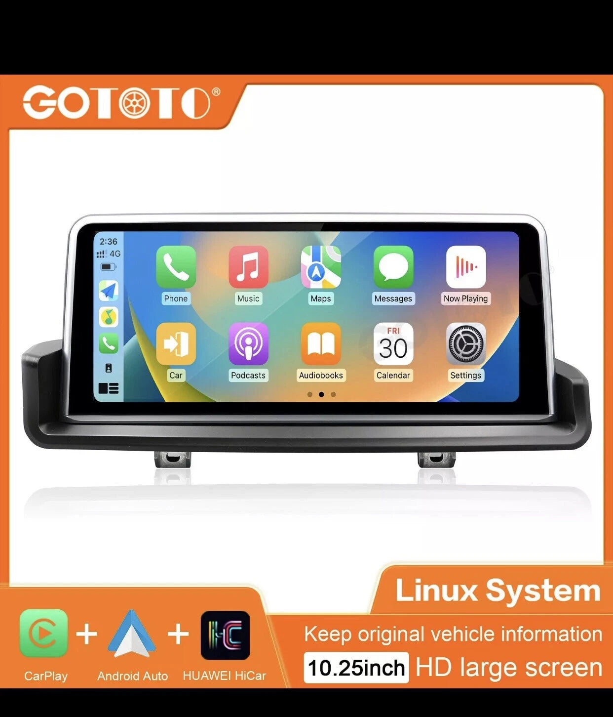 10.25' CarPlay Touchscreen Multimedia For BMW 3 Series E90 E91 E92 E93 2005-2012