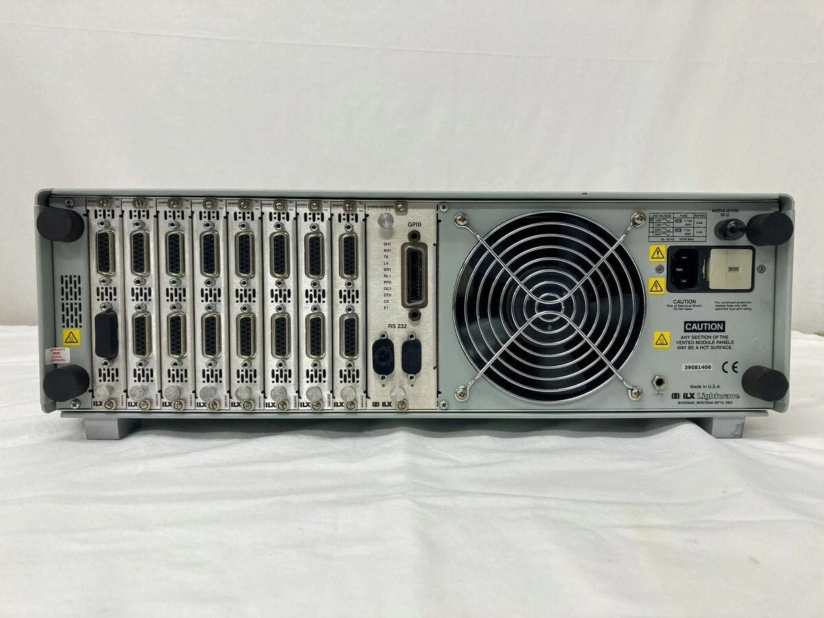 ILX Lightwave LDC-3908 Mainframe LDC-3916550*8 9W TEC, Dual Channel