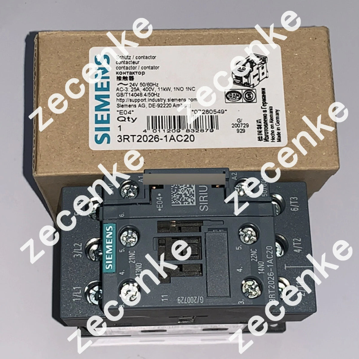 SIEMENS 3RT2026-1AC20 Contactor 1PC New