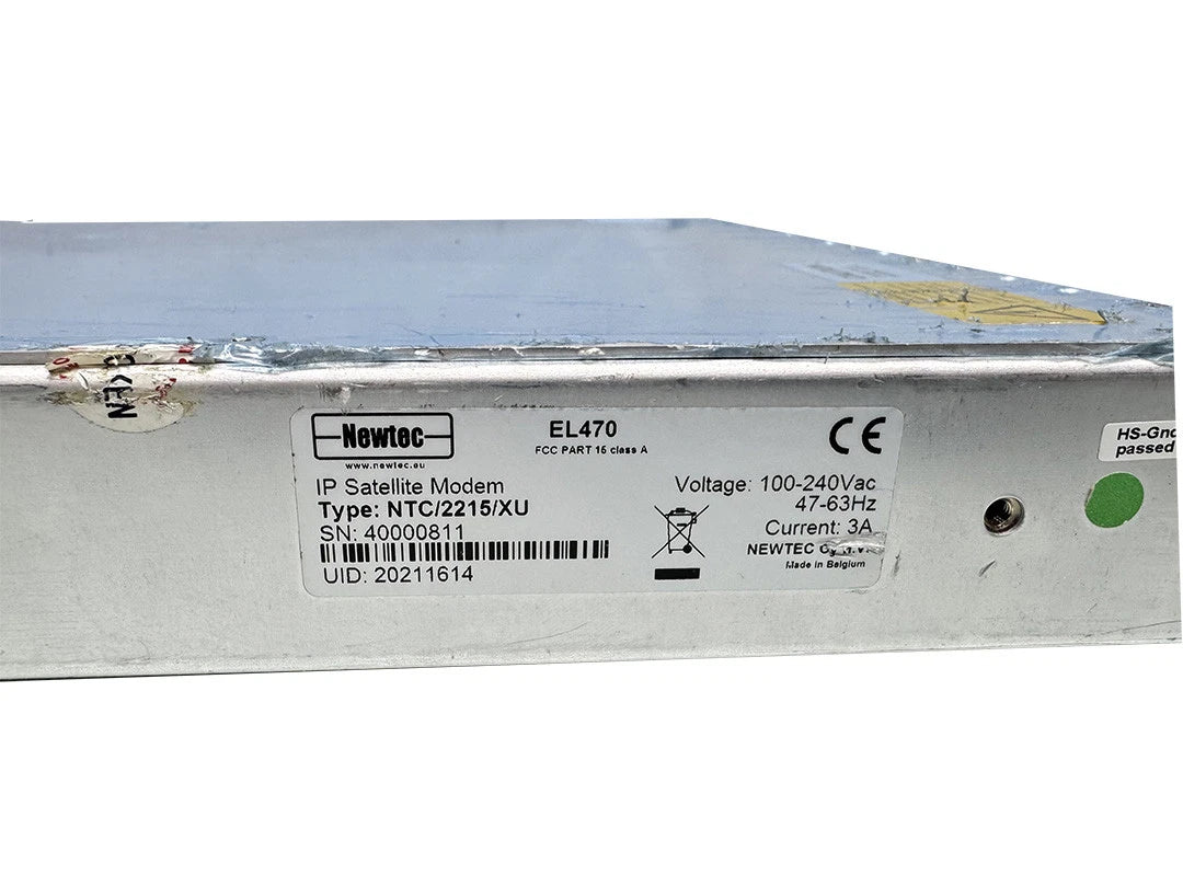 Newtec EL470 IP Satellite Modulator DVB-S2 NTC/2215.NU.CABBAA