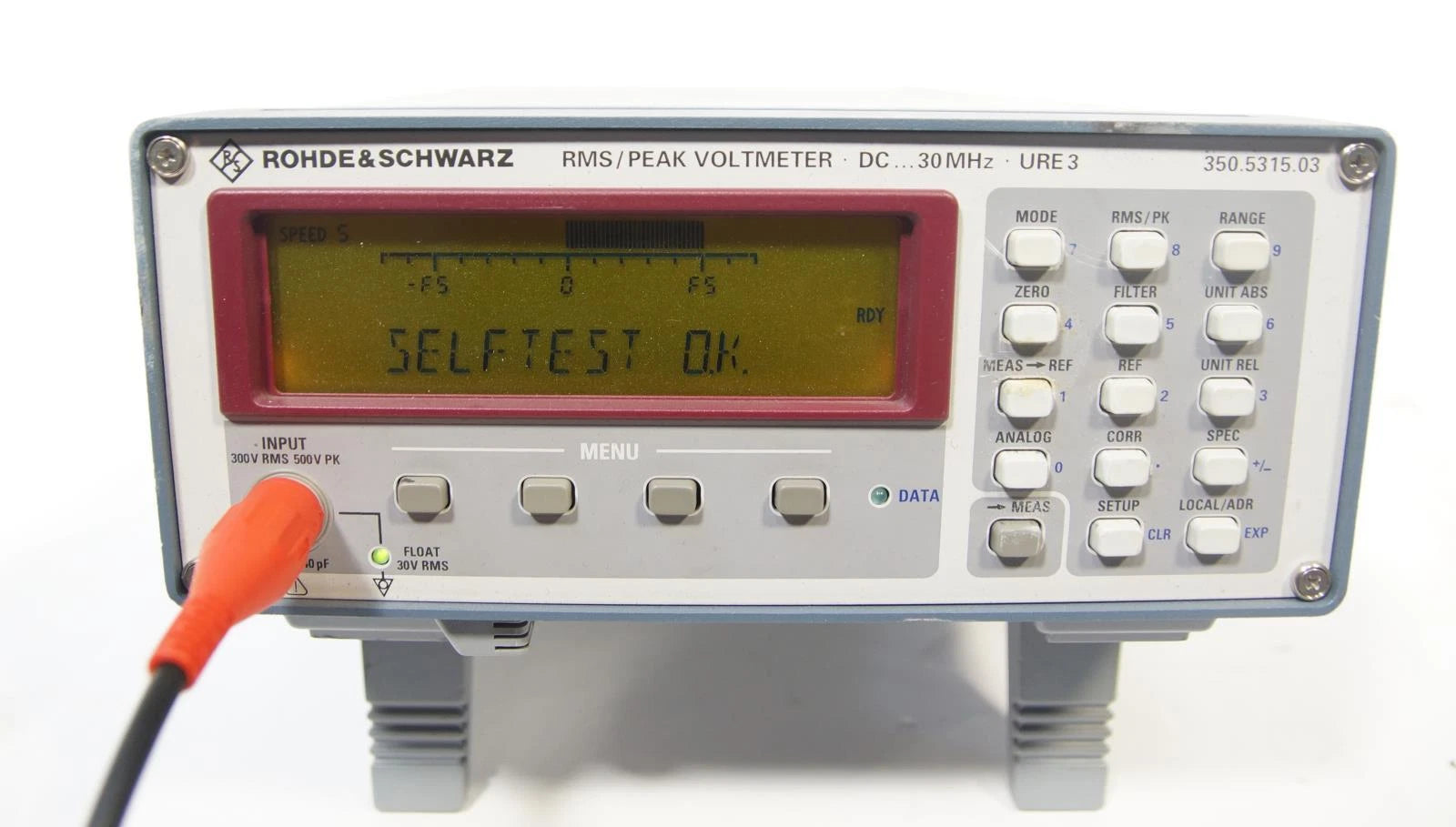 Rohde & Schwarz URE3 DC 30MHz RMS Peak Voltmeter 350.5315.03
