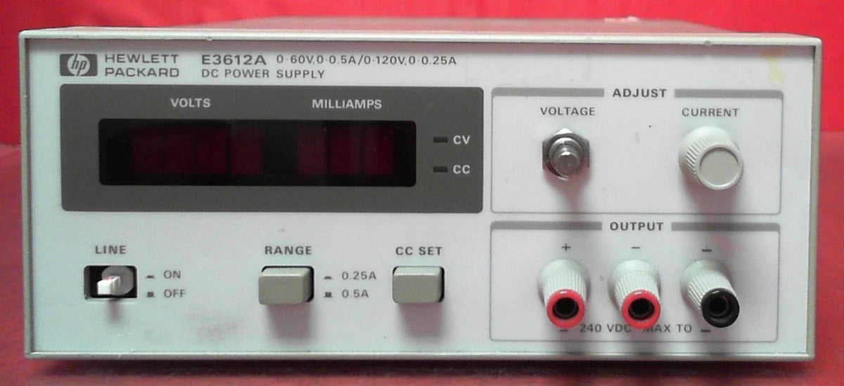 Agilent/Keysight E3612A DC Power Supply 0-120V 0.5A 30W Max KR22001143 AS-IS