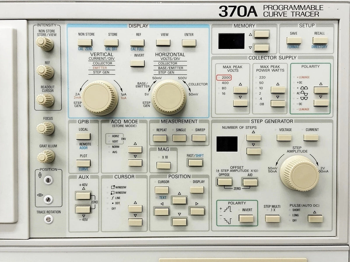 Tektronix 370A 2KV Curve Tracer