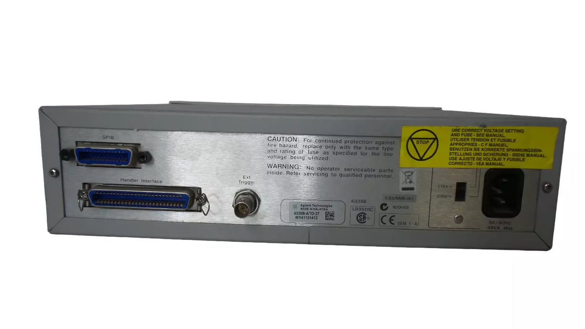 Agilent 4338B Milliohmmeter for Accurate Resistance Measurements