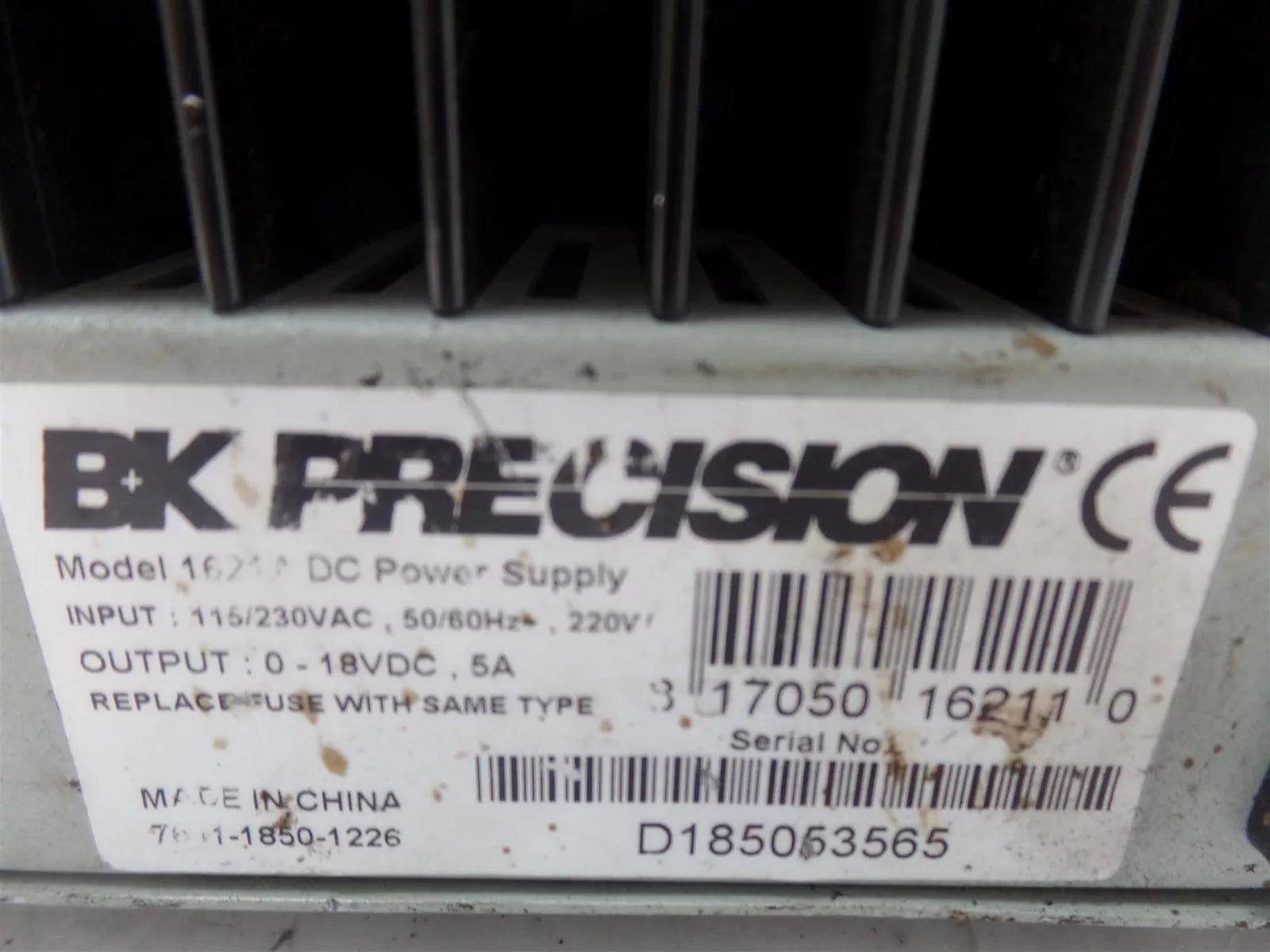 BK Precision 1621A DC Regulated Power Supply