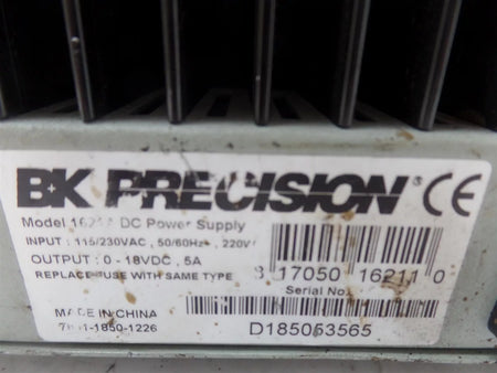BK Precision 1621A DC Regulated Power Supply