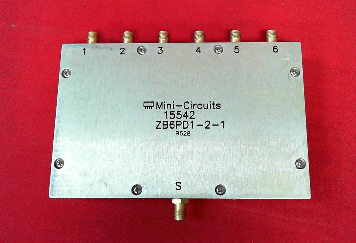 Mini-Circuits ZB6PD1-2-1 1-GHz to 2-GHz 6 Way SMA Power Splitter / Combiner