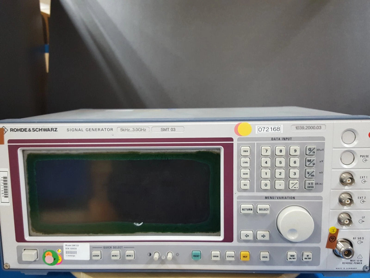 R&S SMT03 Signal Generator 5kHz~3GHz (AS-IS) (0026)