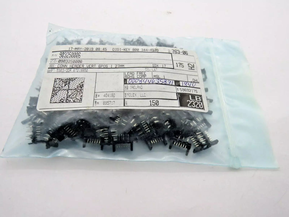 MOLEX 903250006 Head Connector 1.27mm PCB Mount