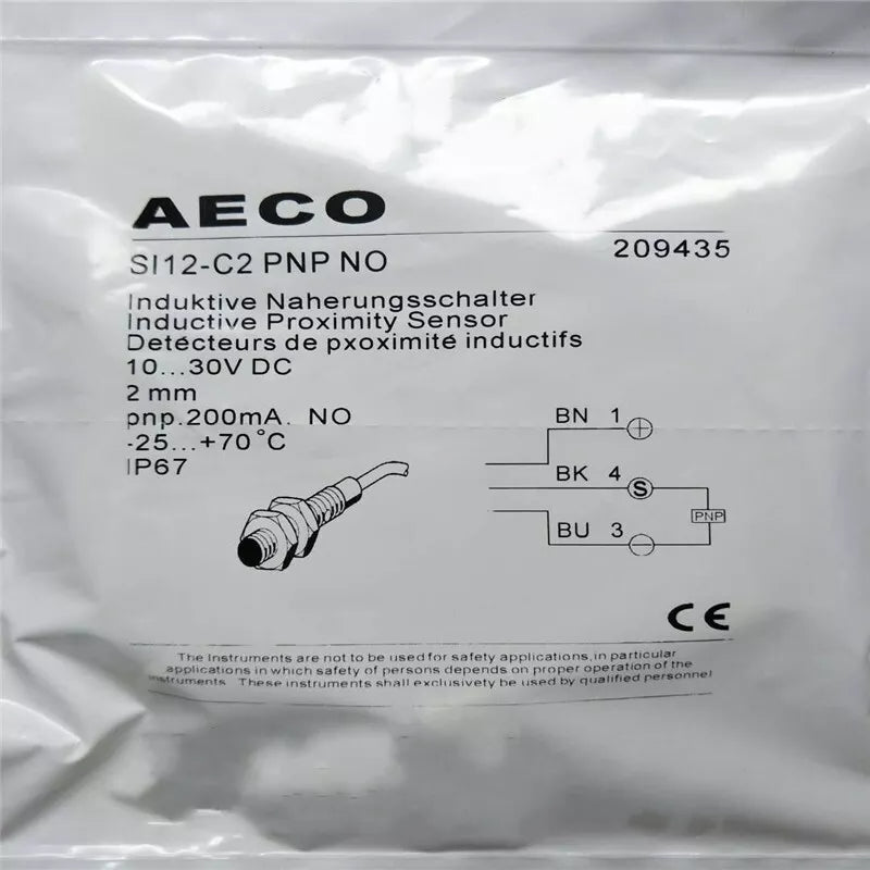 1PC New FOR AECO SI12-C2 PNP NO Inductive Proximity Sensor