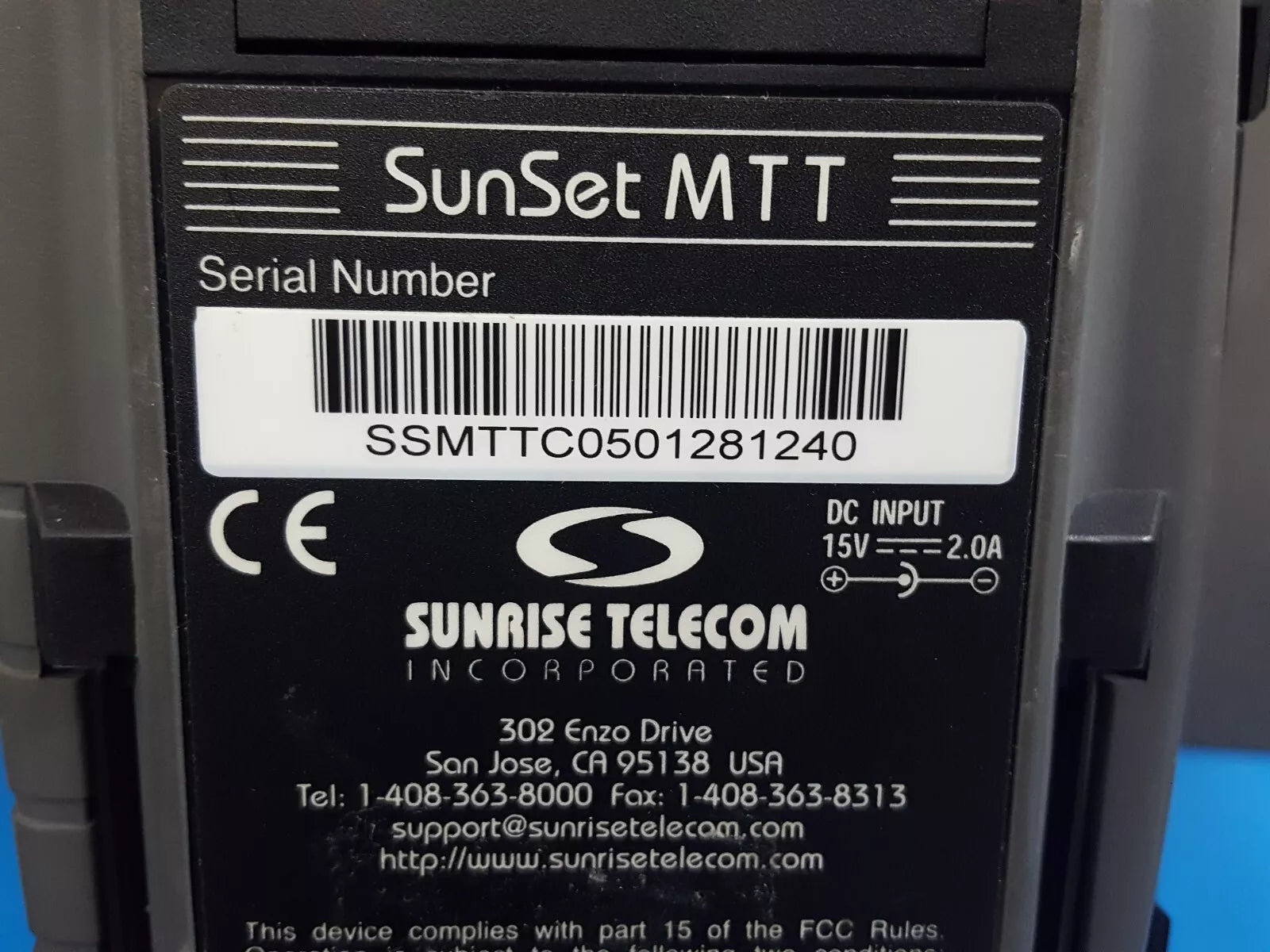 Sunrise Telecom Sunset MTT Multi Cable Analyzer (1240)