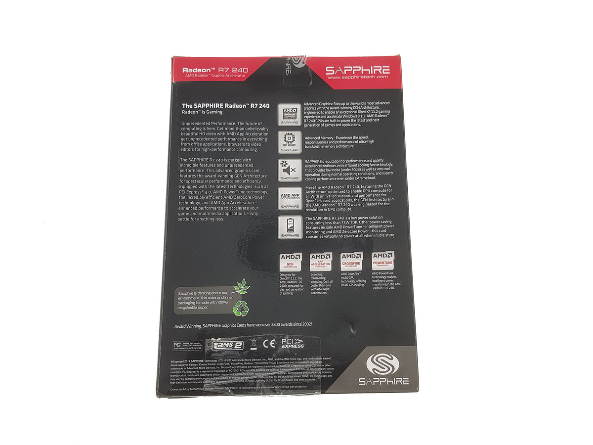 SAPPHIRE Radeon R7 240 Graphics Card
