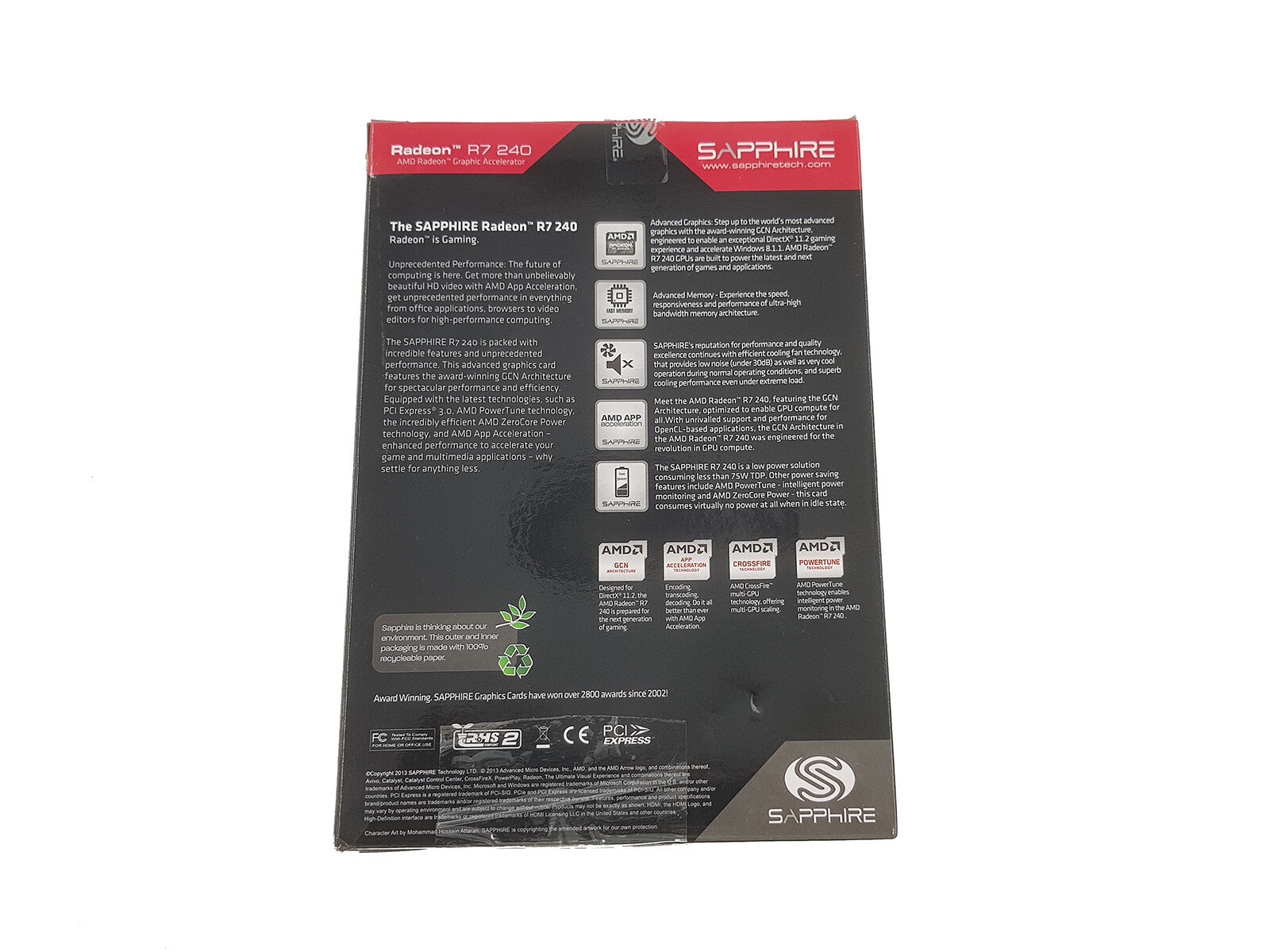 SAPPHIRE Radeon R7 240 Graphics Card