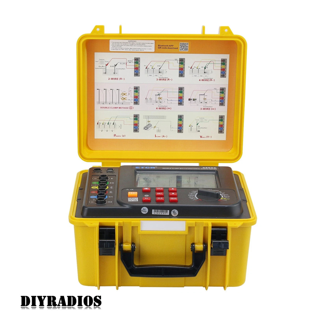 ETCR3200C 250mA 300KΩ Double-Clamp Earth Resistance Tester Multifunction Tester