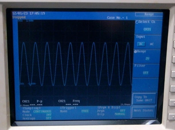 YOKOGAWA 702615 1ch 100m-500V 400KHz Voltage Input Unit