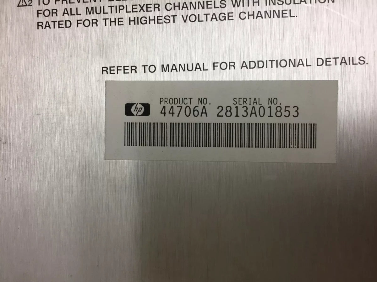 HP/Agilent 44706A 60-Channel Single Ended Relay Multiplexer Module