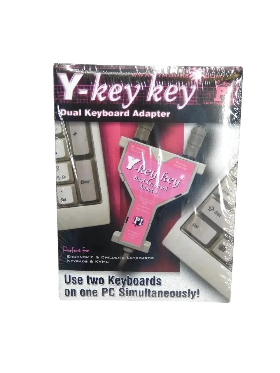 P.I. ENGENEERING Y-key key Dual Keyboard Adapter For All PS/2 - Free Shipping