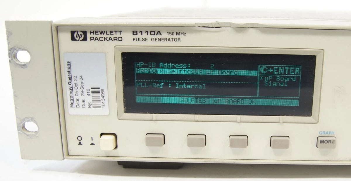 HP Agilent 8110A 150 MHz Pulse Pattern Generator Single Channel
