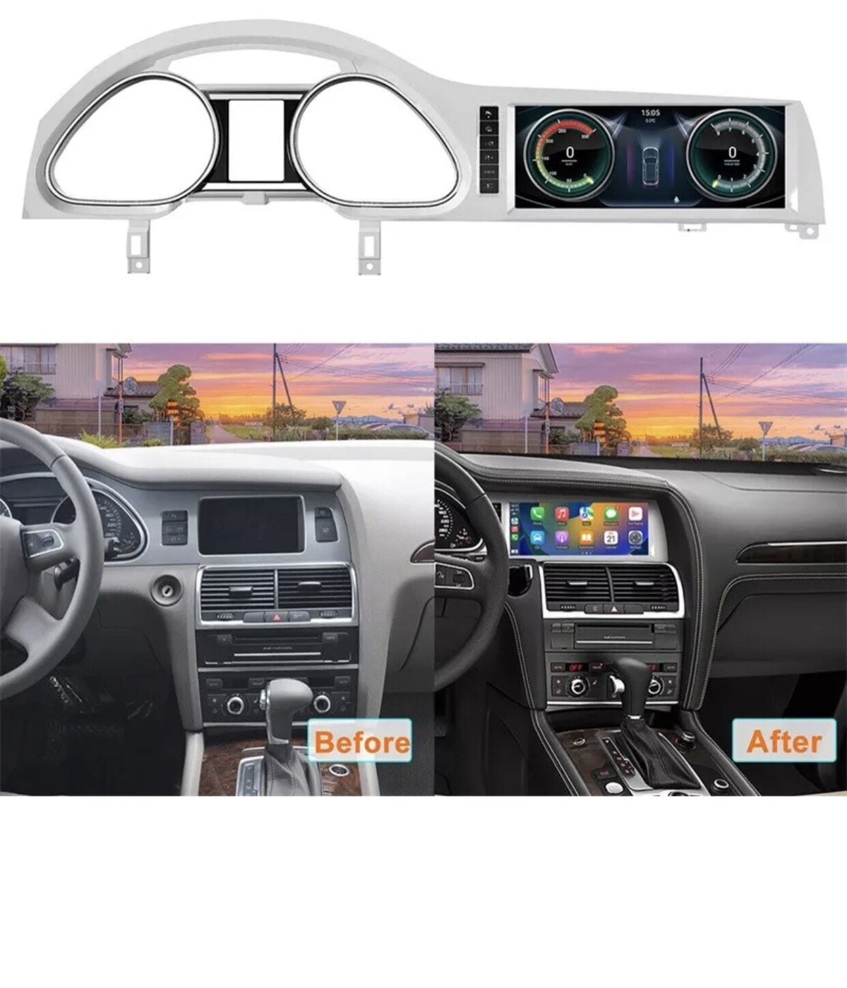 Android 12  For Audi Q7 2010-2015 Car Stereo Radio 10.25" Carplay GPS WiFi 4+64G