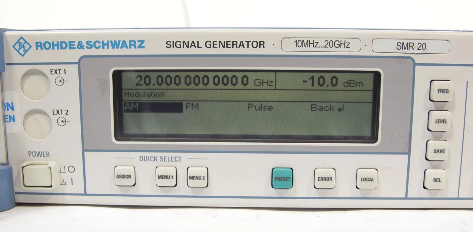 Rohde & Schwarz SMR20 10 MHz - 20 GHz Signal Generator 1104.0002.20 Many Options