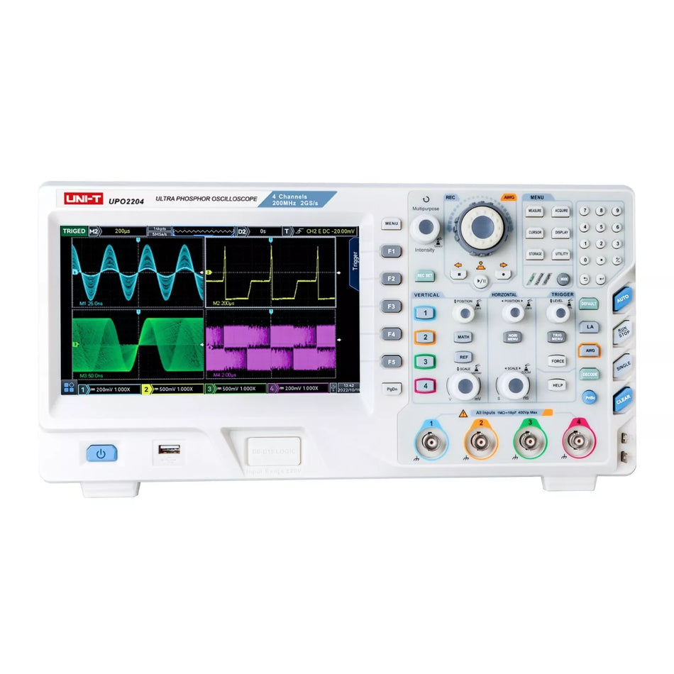 UNI-T MSO2204 200MHz Mixed Signal Oscilloscope 4+16Ch MSO