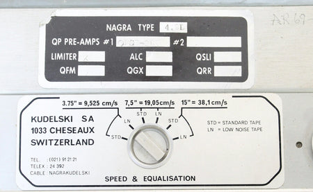 Kudelski Nagra 4.2 L Reel Tape Recorder