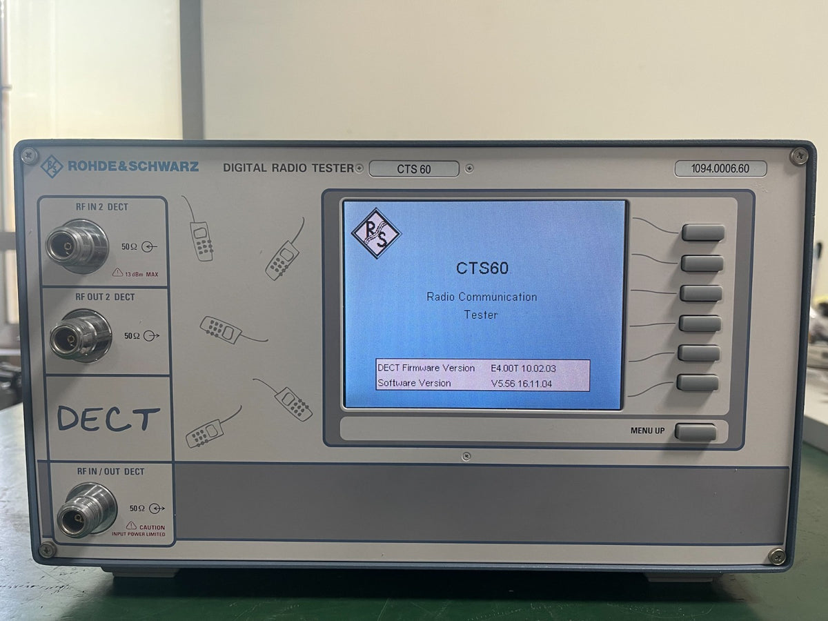 ROHDE & SCHWARZ CTS60 DECT Radio Communication Tester W/ Opt. K6, K62 _0525 - XG eqpt