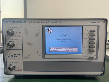 ROHDE & SCHWARZ CTS60 DECT Radio Communication Tester W/ Opt. K6, K62 _0525 - XG eqpt