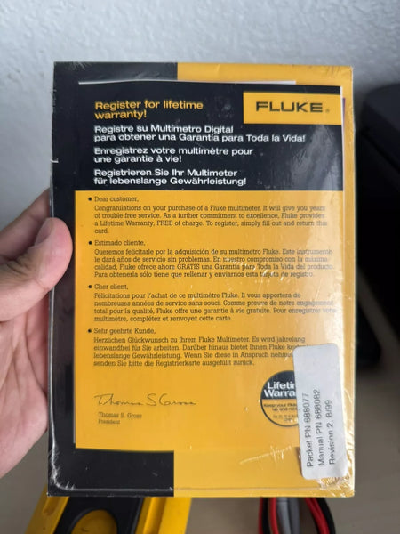 FLUKE 87 III True RMS Multimeter with Leads & Manuals - Fast Shipping