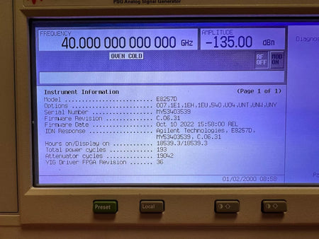Agilent E8257D PSG Analog Signal Generator MY53403539