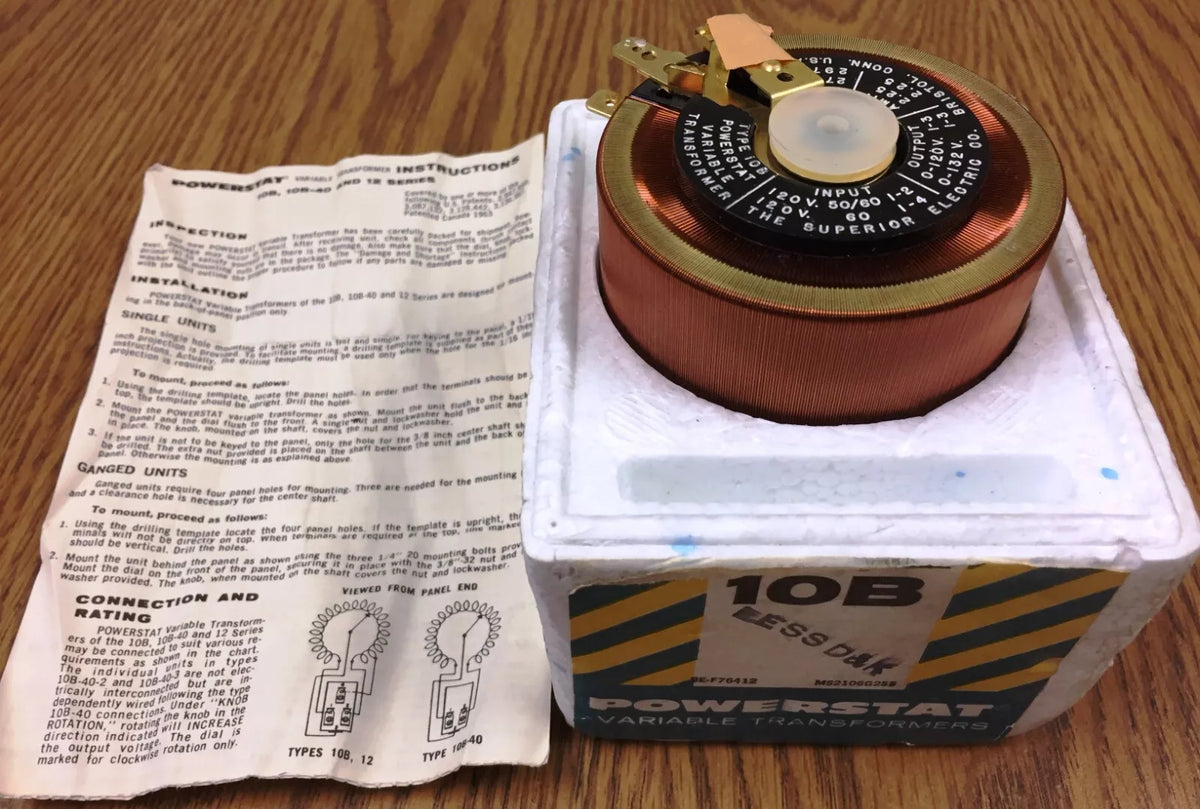 Superior Electric 10B Powerstat Variable Transformer