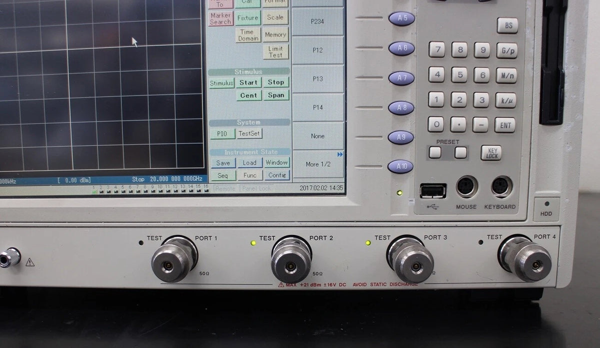 ADVANTEST R3860A/1400-2010 300kHz-20GHz 4port vector network analyzer
