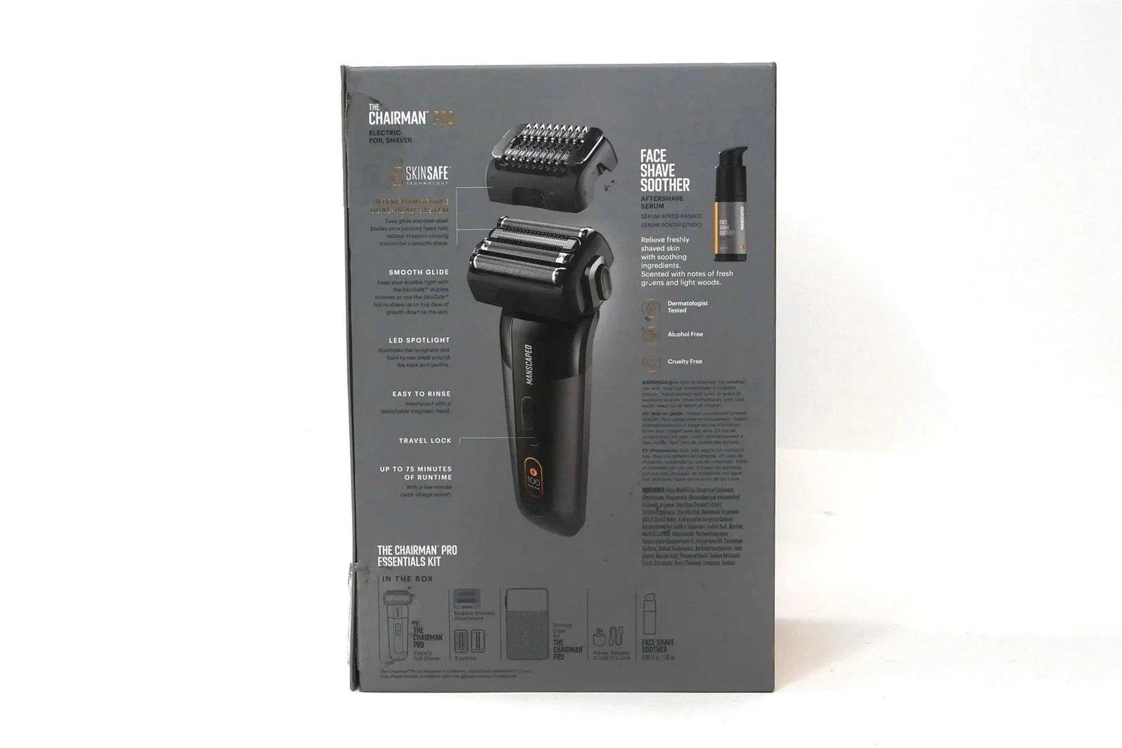 Manscaped The Chairman Pro Essentials Kit Foil Face Shaver - Free Shipping