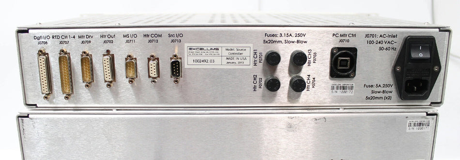 Lot of EXCELLIMS UIMSC-2 / Source Controller / Gas Controller