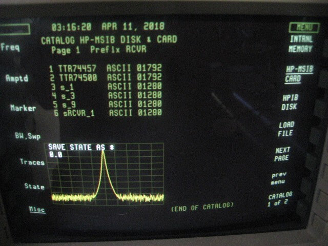 71910A Wide Band Surveillance Receiver